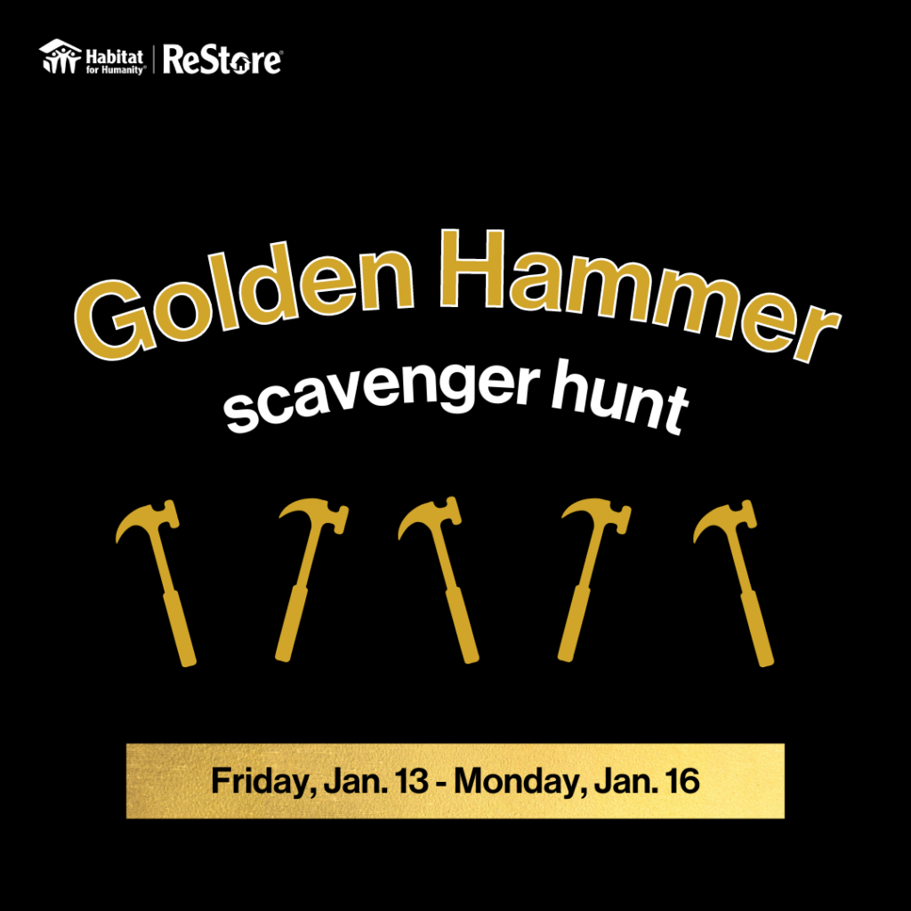 Rådgiver Profet ru Golden Hammer Scavenger Hunt - Portland Region ReStores