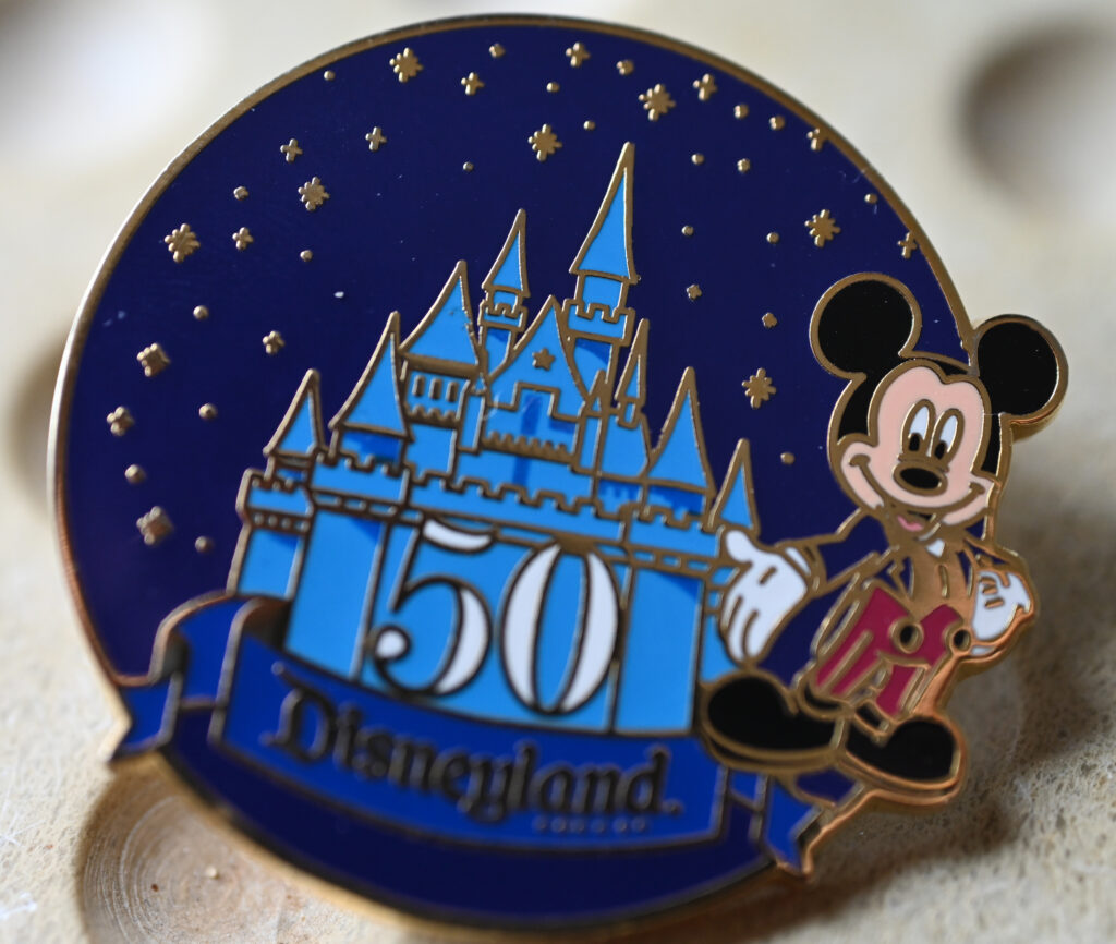 Gresham ReStore jewelry sale image of 50th anniversary Disneyland pin 